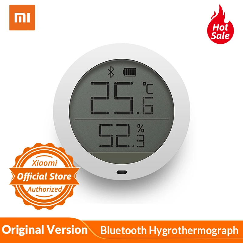 Оригинальный Bluetooth гигротермограф Xiaomi Mijia Высокочувствительный гигрометр