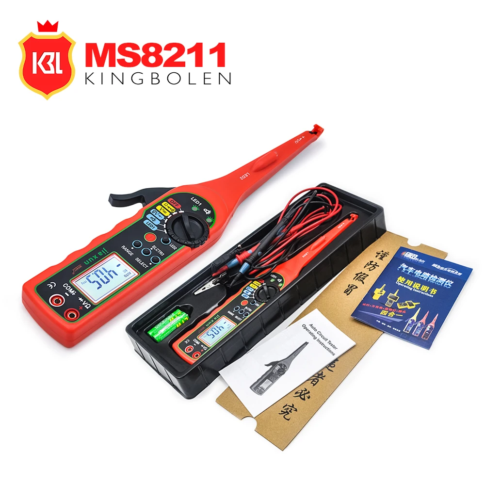 

Digital Multimeter MS8211 Power Electric Circuit Multi-function Automotive Electrical Multimeter Lamp Car Repair LCD detector
