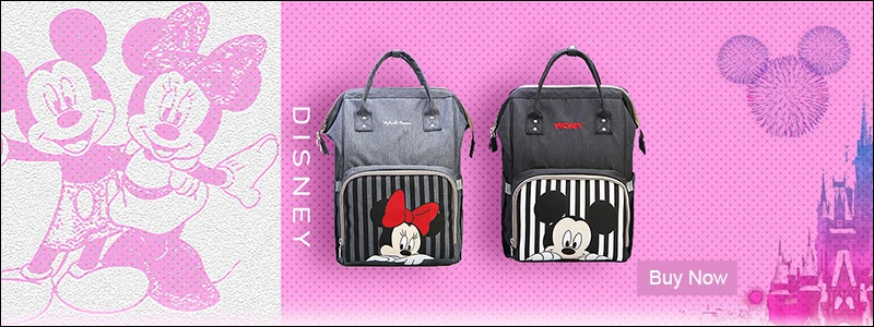 Disney USB сумка для подгузников с подогревом, рюкзак для подгузников для беременных, Большой Вместительный рюкзак для кормления, рюкзак для путешествий, сохраняющий тепло, рюкзак для мамы