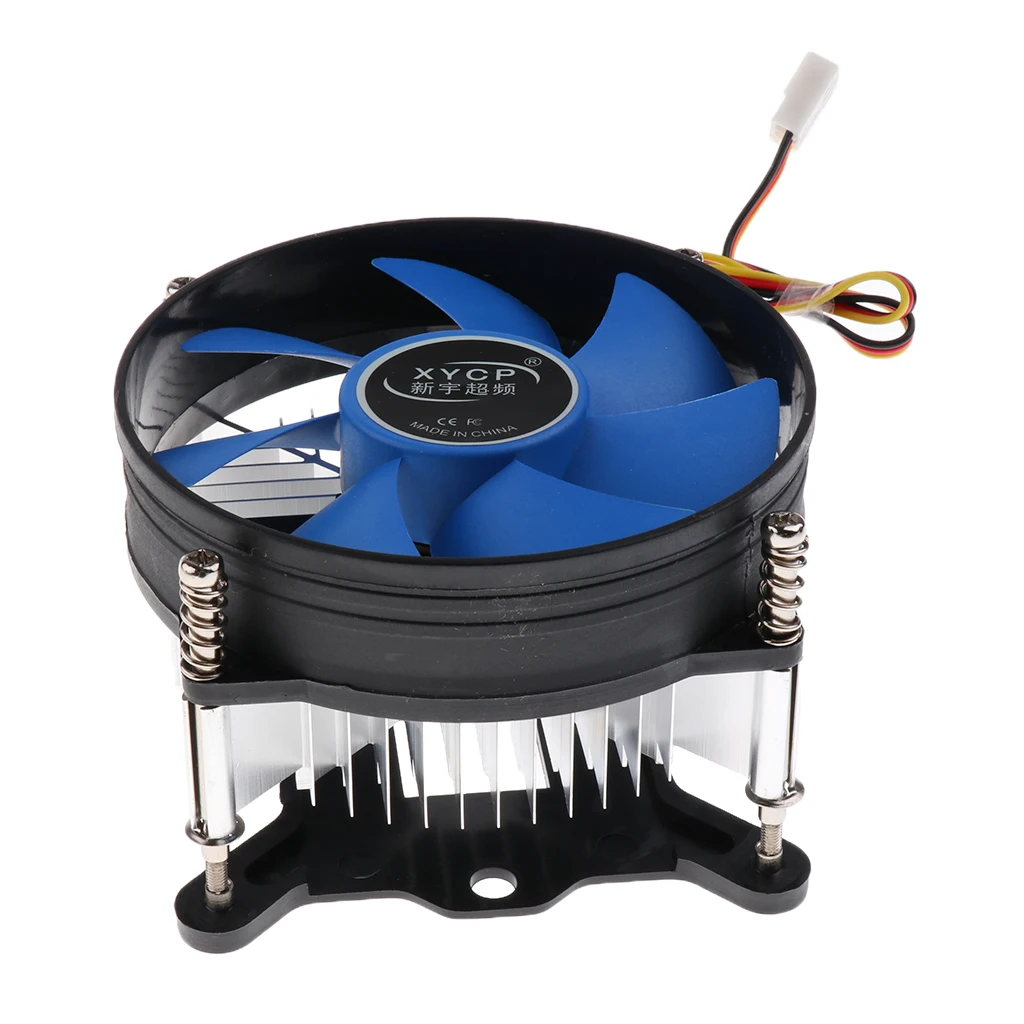 

DC 12V CPU Cooling Fan Heatsink Hydraulic Detachable Blades Replacement Brushless Desktop Cooler Fans for LGA 1155/1156