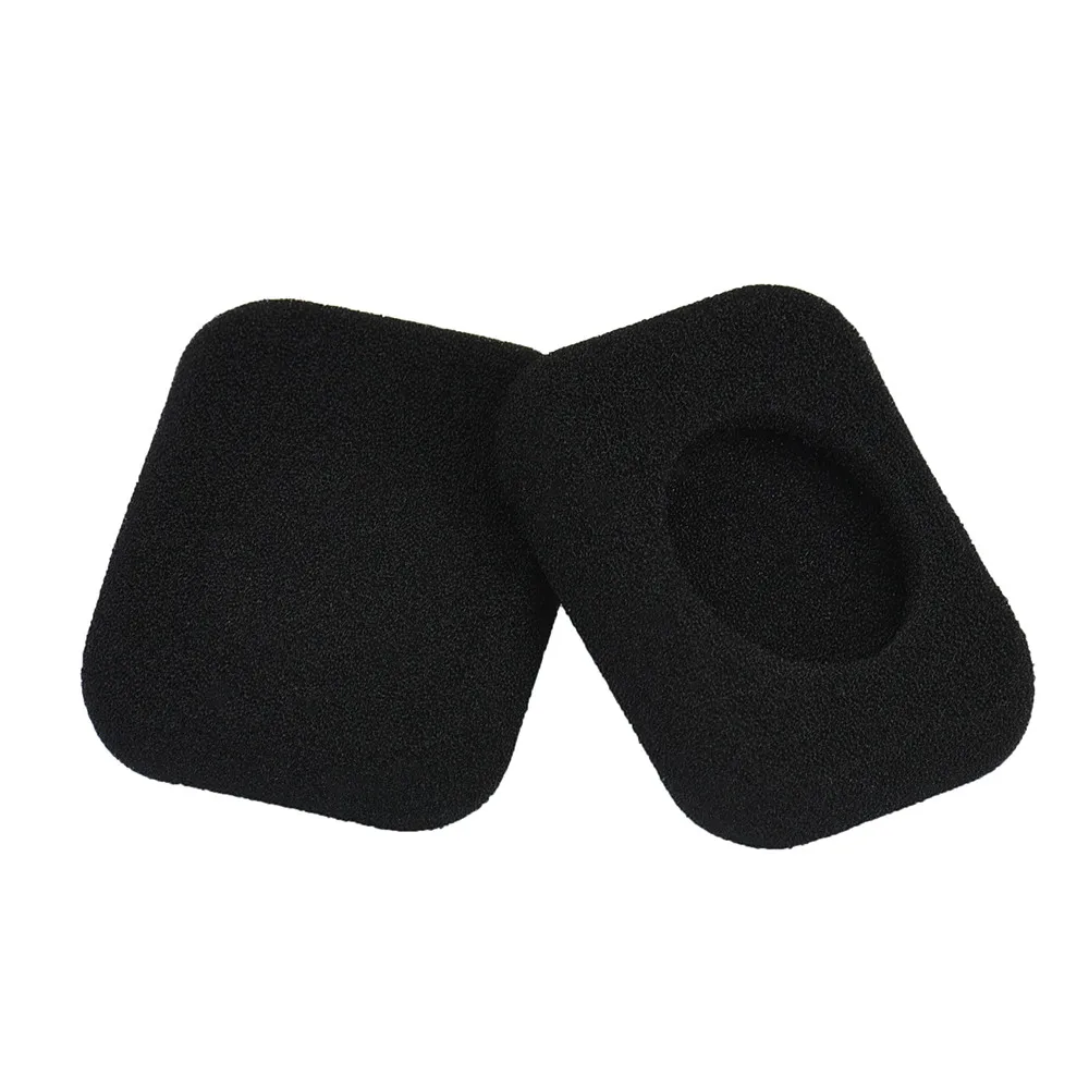 1 пара черных поролоновых подушечек, подушечки для наушников, удобные квадратные накладки для наушников, наушники для гарнитуры# H10