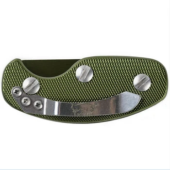 

Aluminum Key Holder Clip Dossier Case Flexible Tool Pocket Keychain Organizer, Green