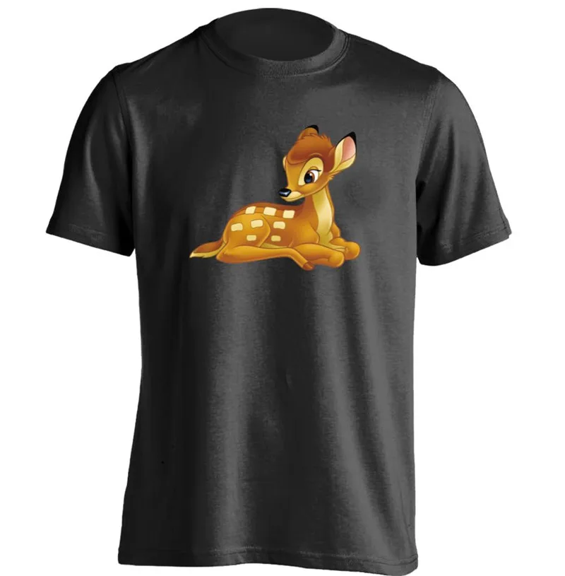 

Designer Shirts Men'S Short Sleeve Printed O-Neck You Come From The Stars Bambi Deer Tee