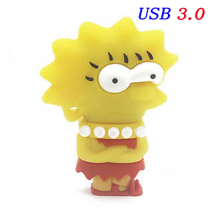 SHANDIAN USB 3,0 Барт Симпсон мышь волк 4 ГБ 8 ГБ 32 ГБ карта памяти U диск Флешка Homer ручка привода USB флеш-накопитель - Цвет: T5