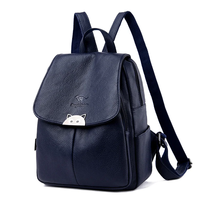 

2019 Women's Backpacks Designer Leather Women Bags Fashion School Bags For Teenagers Girls Sac a Dos Femme Travel Shoulder Bags