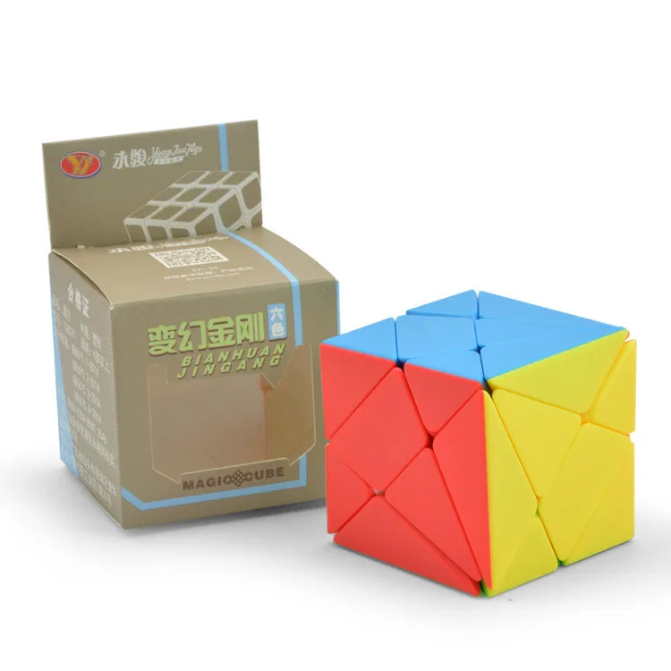 

YongJun YJ Axis Magic Cube Change Irregularly Jinggang Speed Cube Stickerless YJ 3x3x3 Red Body Cube New