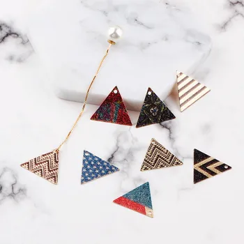 

DIY jewelry accessories National wind restoring ancient ways exotic triangular copper earrings pendant necklace pendant