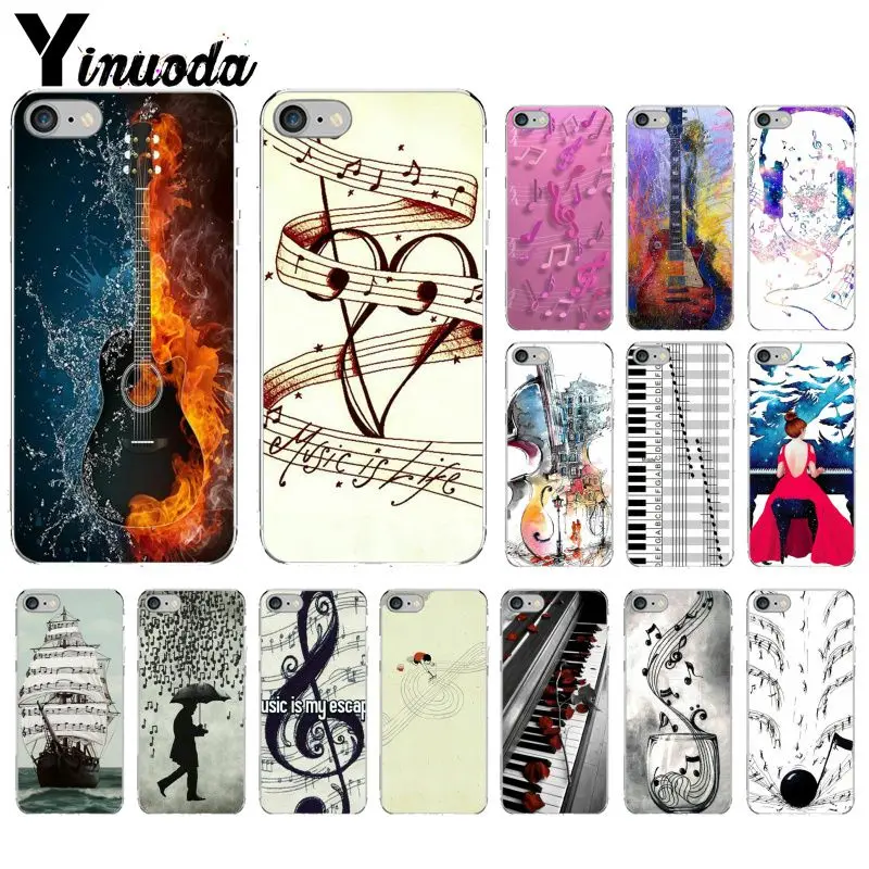 

Yinuoda piano guitar music Newest Super Cute DIY Phone Case cover Shell for Apple iPhone 8 7 6 6S Plus X XS MAX 5 5S SE XR