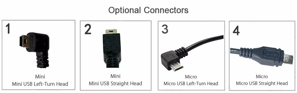 Conkim OBD жесткий провод Комплект Mini USB/Micro USB разъем для автомобиля dvr 5V 1.5A 3M