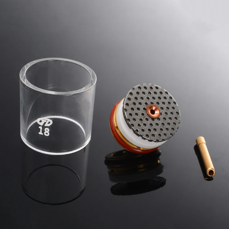 5pcs/set Tig Welding Torch Stubby Cup Gas Collet Body Lens Kit for WP-9/20/25 3/32" 2.4 mm TIG Welding Torch