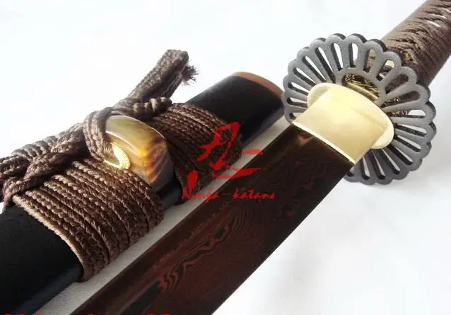 

Handmade JP katana kikuka tsuba titanium adsorb sanmai blade sharpend sword