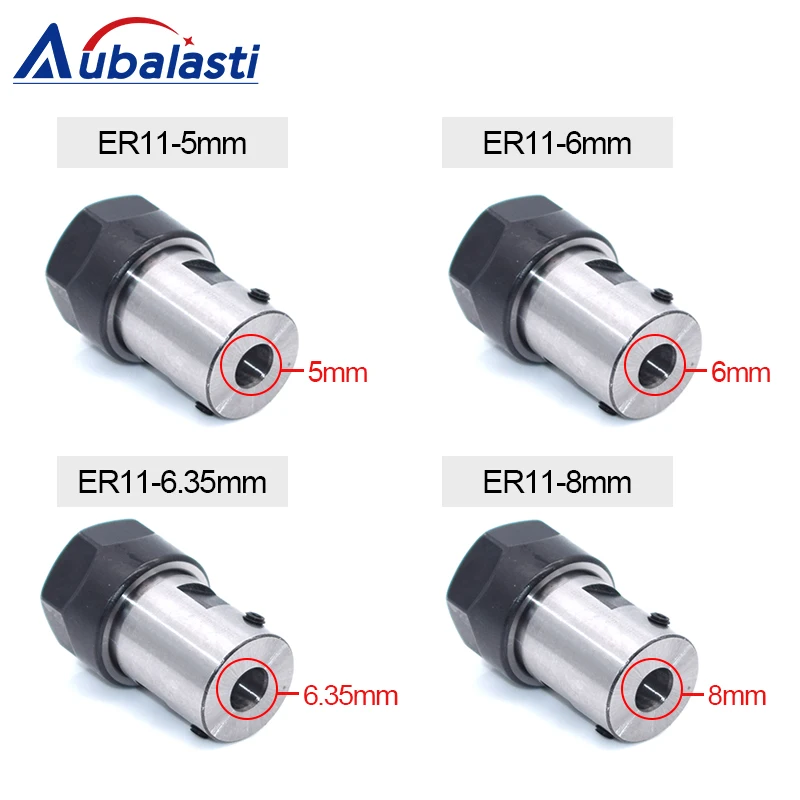 Шпиндельный двигатель зажим цанговый патрон Hoder C16 ER11 35L 5 мм 6 мм 8 мм цанговый ER11A Гайка вал двигатель удлиненный зажим для фрезерования с ЧПУ