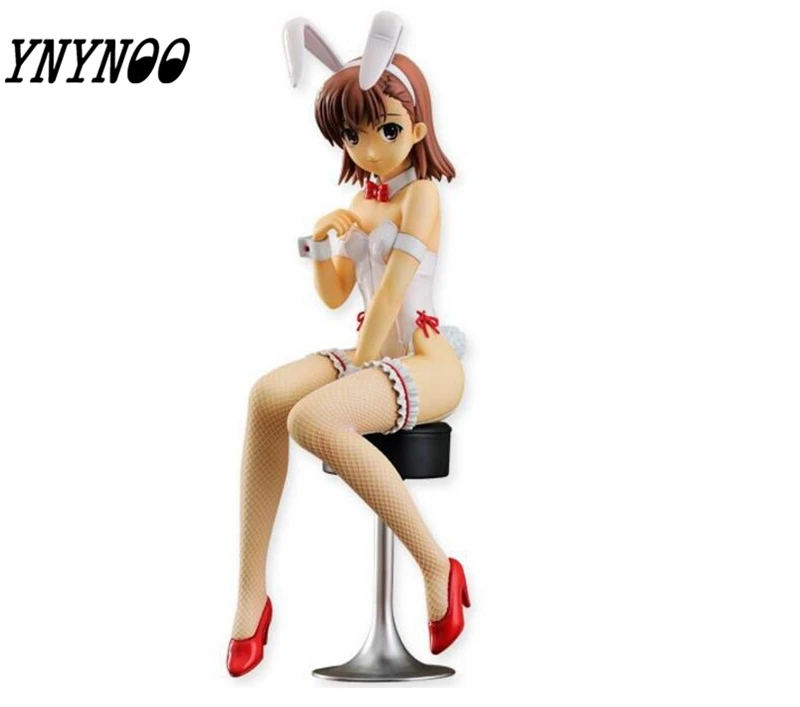 

YNYNOO Anime 40CM Toaru Kagaku no Railgun Mikoto Misaka PVC Action Figure Sexy Girl Figure Toy Model Collectibles