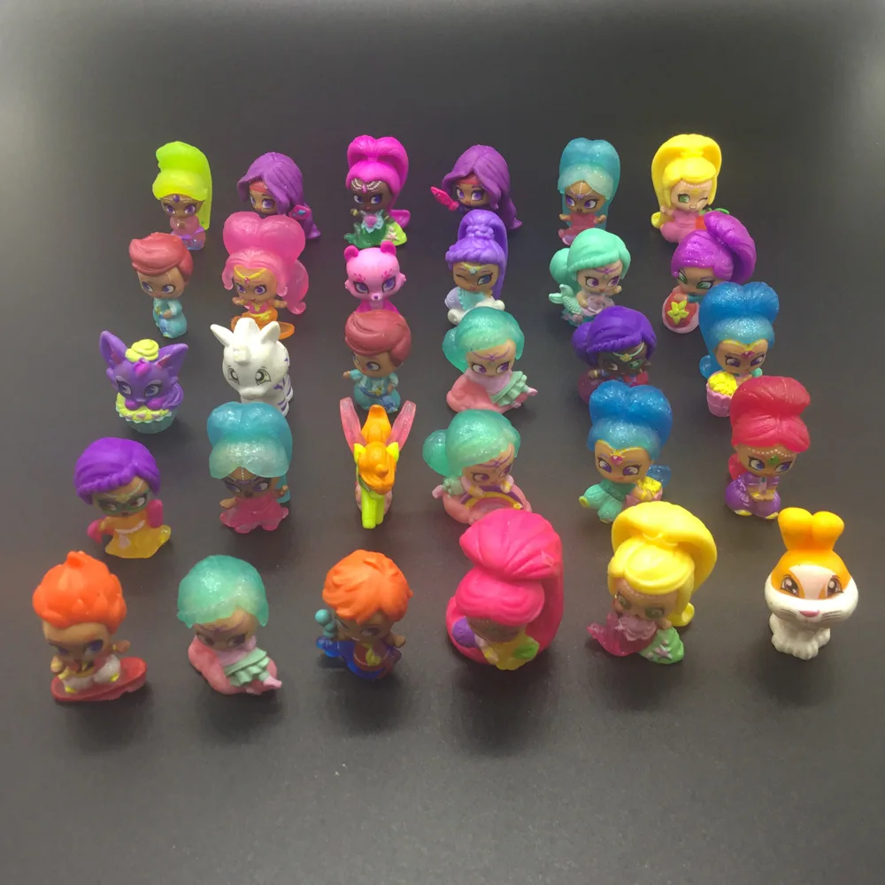 

10pcs/set Wishing Elf Sister Shimmer Sister Figures Doll Action Figure Toys Shine Girl Samira Pet Dolls 3-5CM for Baby Party Toy