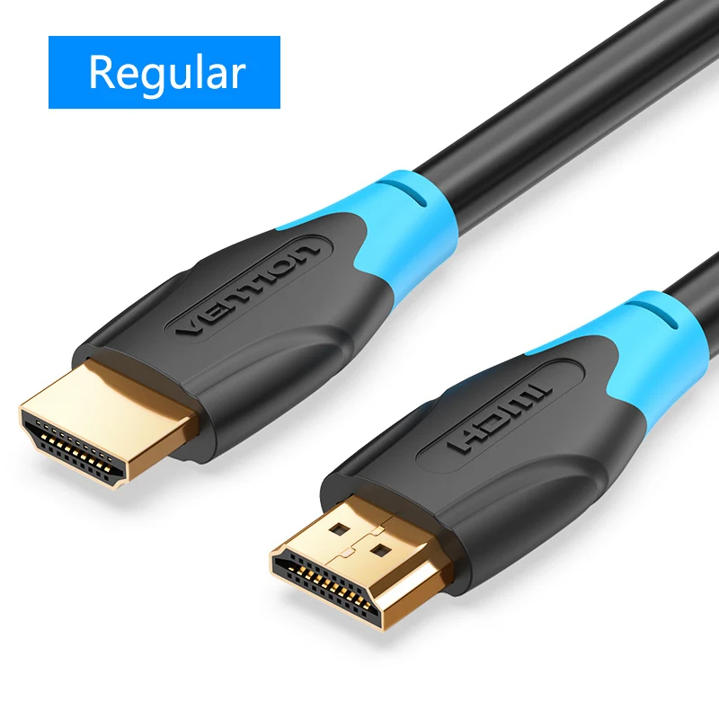 Vention Высокоскоростной HDMI 2,0 кабель 4k 3D 60Hz HDMI к HDMI кабель «Папа-папа» для HD tv lcd ноутбука PS3 проектор компьютерный кабель - Цвет: Regular