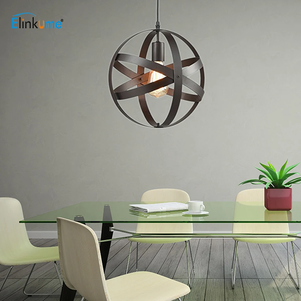 

Ceiling Light Modern Simple retro industrial Style Creative Nordic Personality Globe Restaurant