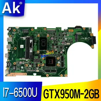 

AK X756UX MAIN_BD./I7-6500U GTX950M-2GB DDR4/DDR3 Mainboard For Asus X756U X756UXM K756U X756UB laptop motherboard test ok