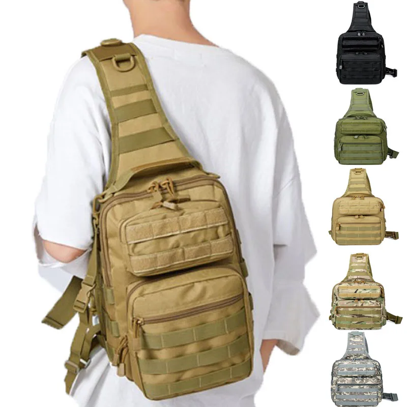 En Ligne SINAIRSOFT Sport chasse hommes militaire tactique poitrine MOLLE unique sacs à bandoulière en Nylon Wading poitrine Pack unisexe