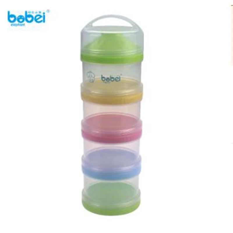 4 слоя красочная портативная детская молочная смесь коробка для хранения еды контейнер для новорожденных детей и детей устройство для кормления