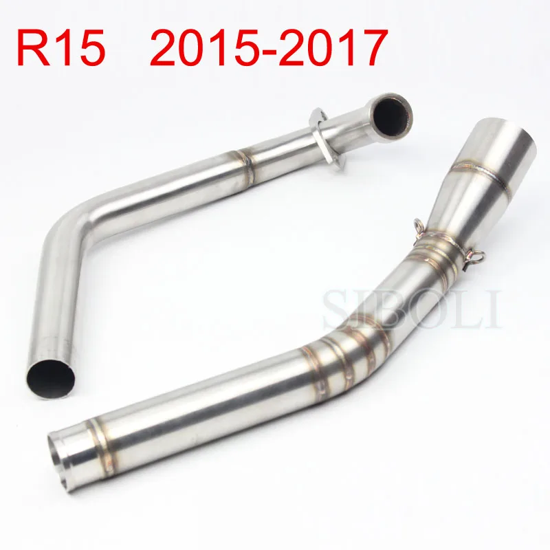 

R15 Lossless installation Motorcycle Modified Exhaust Stainless Steel Front Middle Pipe For YAMAHA R15 2015-2017 AK054