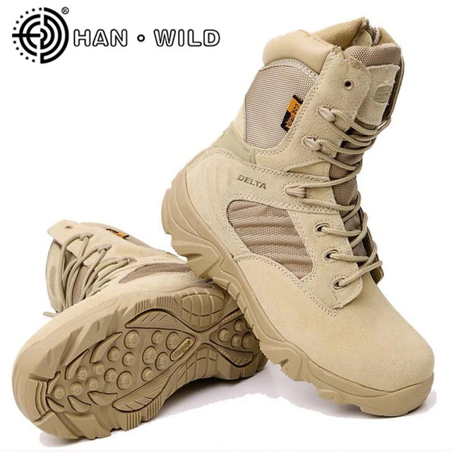 $US $36.79  New Army Boots Men's Genuine Leather Snow Boots Shoes Outdoor Tactical Military Boots Men Desert Co