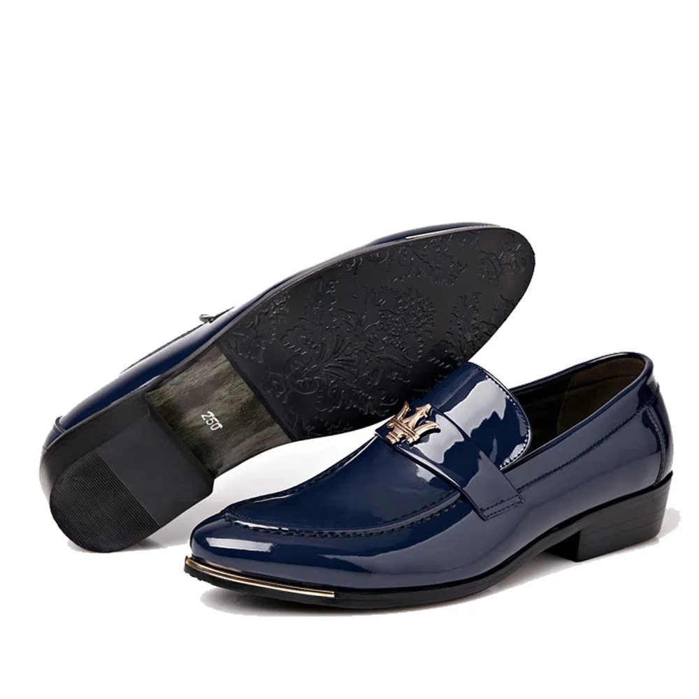 NPEZKGC/Высококачественная Мужская обувь из искусственной кожи; броги; мужские туфли-оксфорды без шнуровки в деловом стиле; Мужские модельные туфли