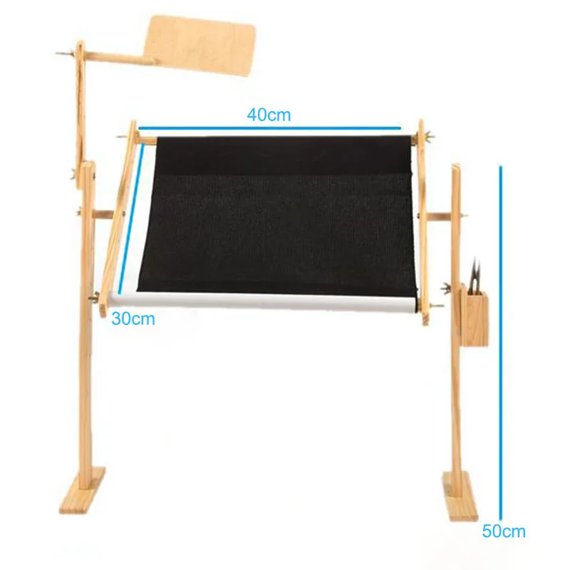 Новая твердая деревянная стойка для вышивки крестиком Регулируемая деревянная подставка настольная рамка для вышивки крестиком TE889 - Цвет: Светло-серый