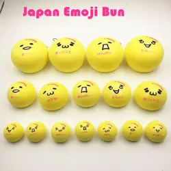 Squishy Emoji булочка хлеба замедлить рост Kawaii Оптовая Squishies Jumbo смешно Squeeze игрушки для детей мобильный телефон шарм ремни