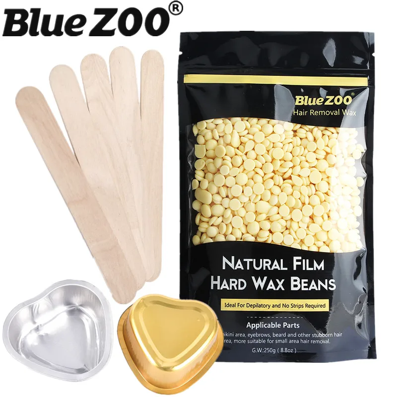 250g Hot Wax Beans for Depilation Facial Body Hair Removal Waxing Kit