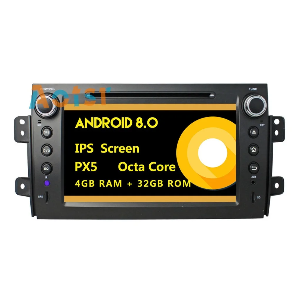 Perfect IPS Screen Android 8.0 Car multimedia dvd player head unit For Suzuki SX4 2006 - 2012 GPS Navigation radio autos tereo 4+32G BT 0