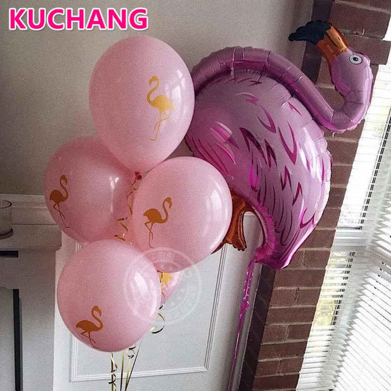 10 шт./лот 10 дюймов розовый Фламинго монстера латексные шары Свадебные душ тропический летний день рождения украшения принадлежности