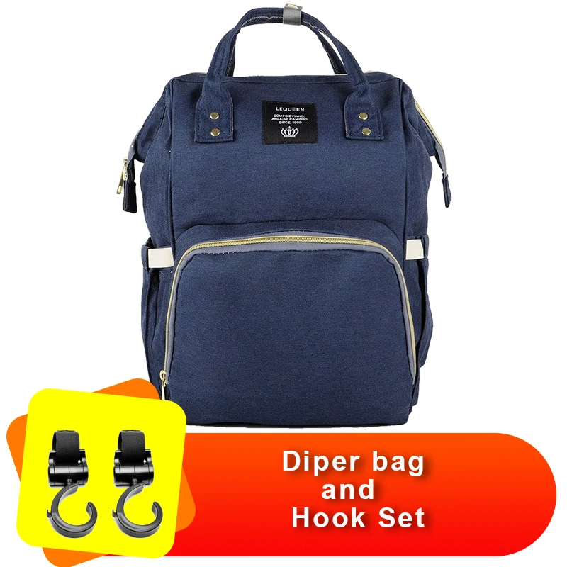 

Fashion Mummy Maternity Nappy Bag And Hook Set Brand Large Capacity Baby Bag Travel Backpack Designer Nursing Bag for Baby Care!