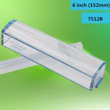 6 дюймов 5X Синий Поднятый куполообразной Bar лупы 7512B с Чтения Отслеживание оптической линии Tool Бар увеличительное Стекло измерения Весы