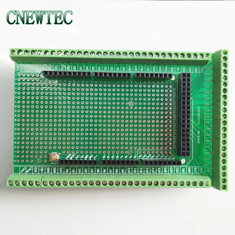 PCB двухсторонний прототип Клеммная колодка щит комплект для MEGA-2560 R3 bte16-06