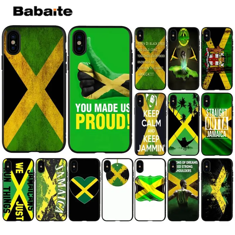 Babaite Retro Jamaica National Flag Painted Cover Soft