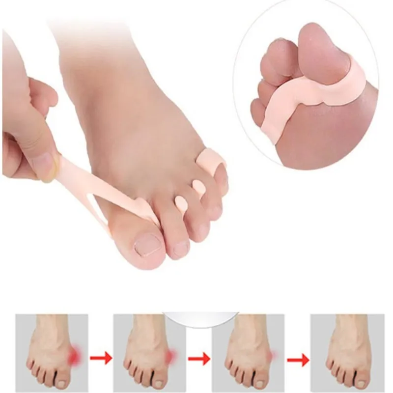 Adjuster Bone Foot Care Sock Hallux Valgus Bow Leg Pedicure Orthopedic Bunion Corrector Toe Separator PU Thumb Feet Straightener