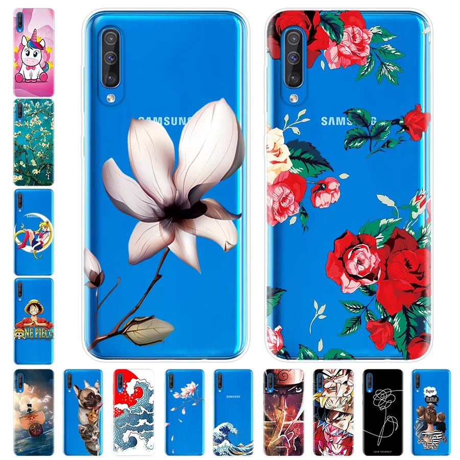 

Case Cover Silicone for Samsung Galaxy A30 A50 A70 A10 A20 A40 A6 A8 A7 Plus 2018Shell Cell Mobile Phone Bags Hull Coque Carcass
