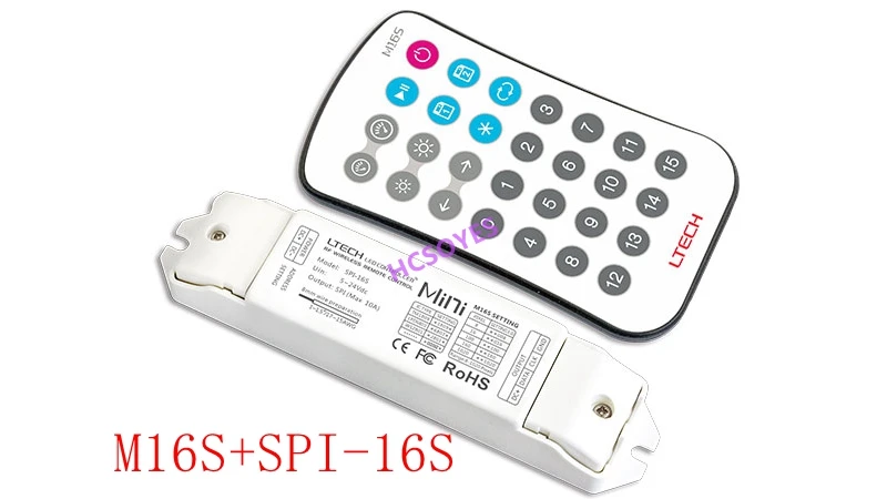 

LTECH M16 SPI-16S mini led fantastic led controller;DC5-24V supports WS2811/WS2812B/ws2812/TM1809/LPD6803/WS2801/UCS1903 IC