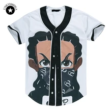 Бренд Для мужчин рубашка 3d Бейсбол рубашка Для мужчин/Для женщин 3D Harajuku Забавный рубашка Рубашки для мальчиков футболки Размеры M~ 3XL короткий рукав Camiseta