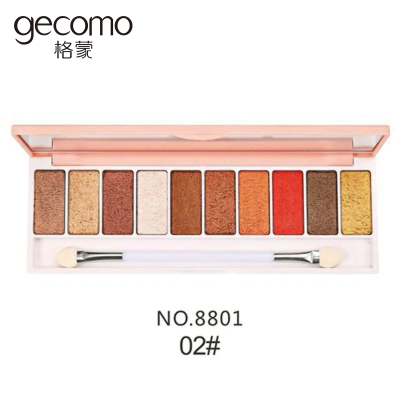 

Professional Makeup 10 Colors Eyeshadow Palette Glitter Eye Palette Maquiagem Matte Silky Eye Shadow Waterproof Not Blooming