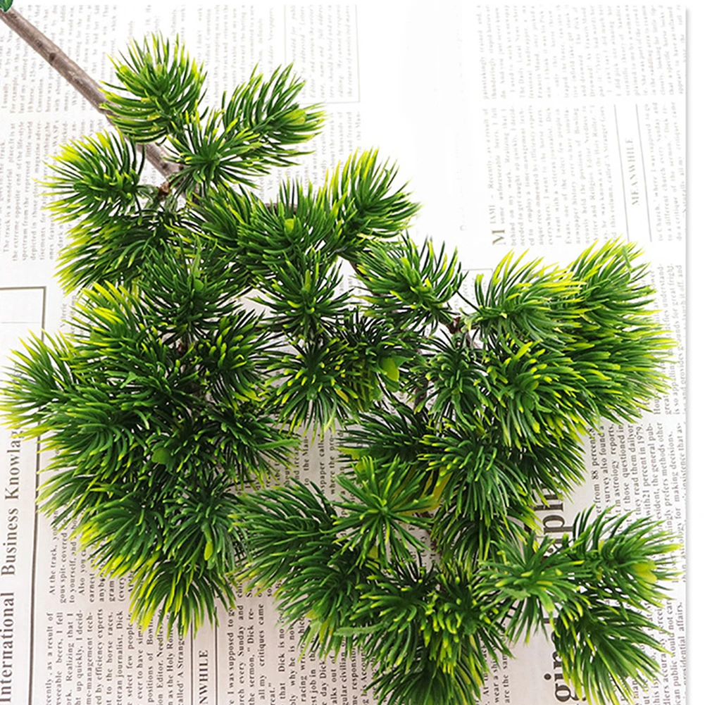 

Artificial Cypress Leaf Pine Branch Home Living Room Simulation Green Plant Cabinet Balcony Garden Decoration Fake Pine Needle