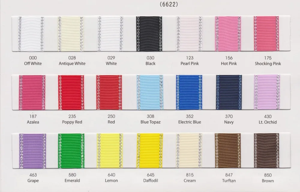 Sliver Edge Grosgrain Ribbon