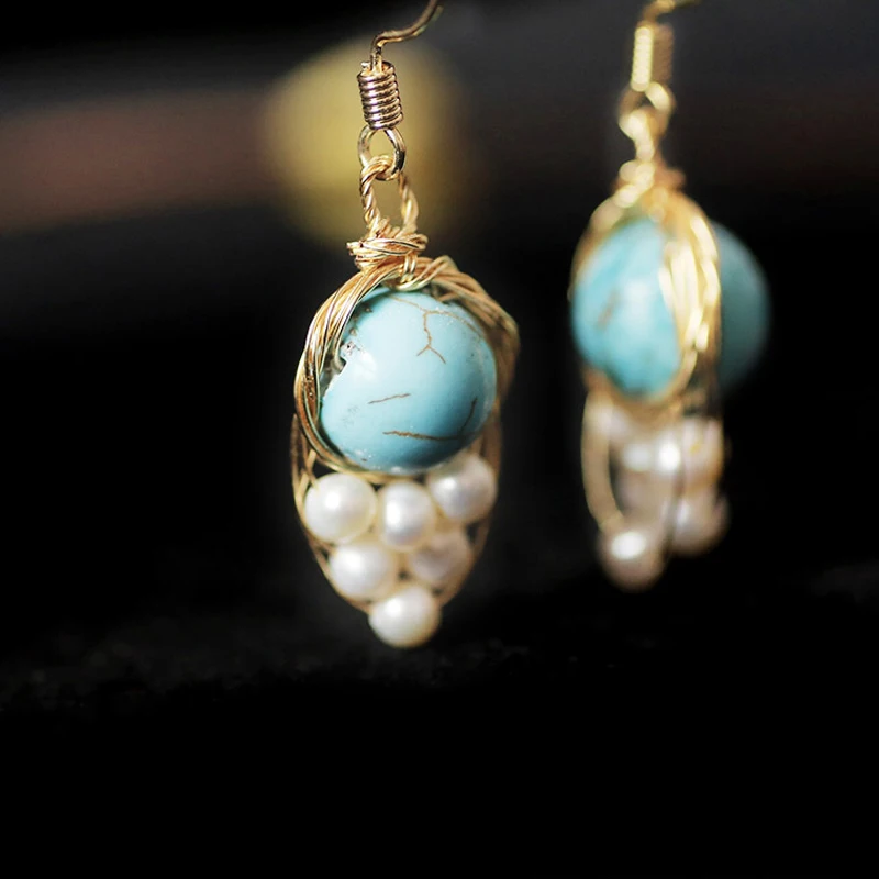 

Original Fresh Water Baroque Pearl Drop Earring Drop Earrings For Women Engagement Fine Jewellery