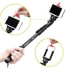 Yunteng C-188 Выдвижная селфи палка монопод с зажимом для телефона для iPhone samsung sony для Gopro DSLR камеры