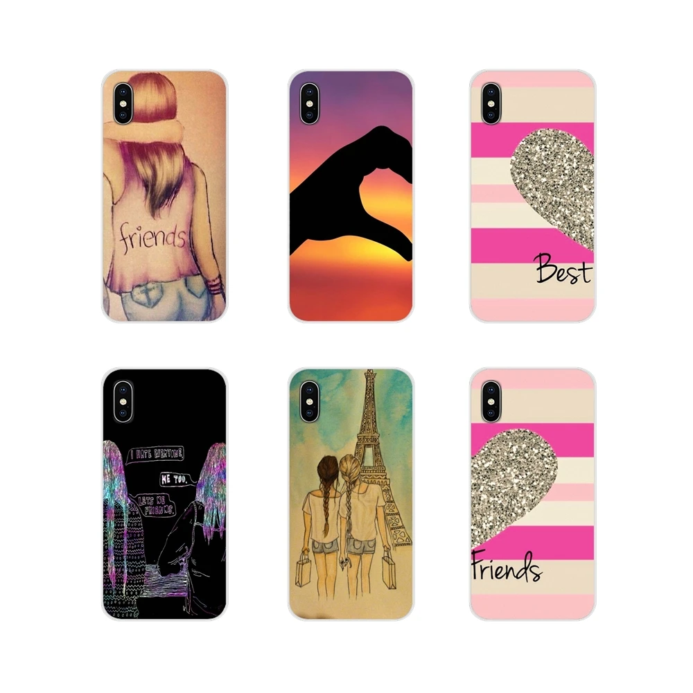 

Happy Best Friend Card BFF Accessories Phone Shell Covers For Xiaomi Redmi 4A S2 Note 3 3S 4 4X 5 Plus 6 7 6A Pro Pocophone F1