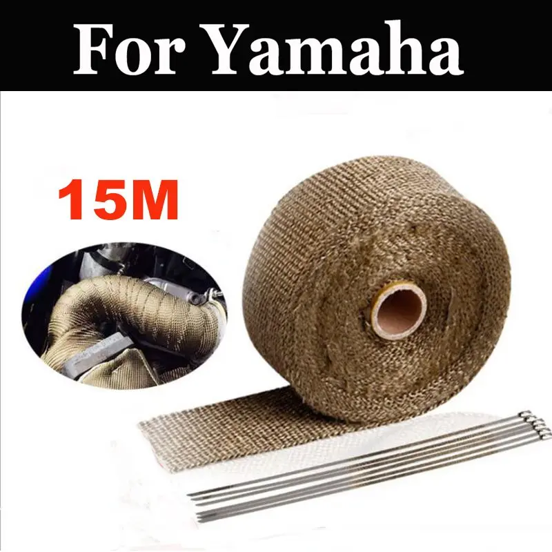 

15m Motorcycles Exhaust Front Pipe Anti-Hot Wrap Heat Manifold Insulation Cloth For Yamaha Dt125 125r 125x 200r 200wr 250 360