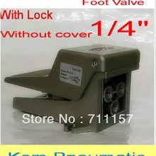 5 портов Пневматический воздушный ручной ножной клапан Педальный клапан 1/4 дюймов 1/" BSP 4F210-08L с замком 2/5 5/2 способ