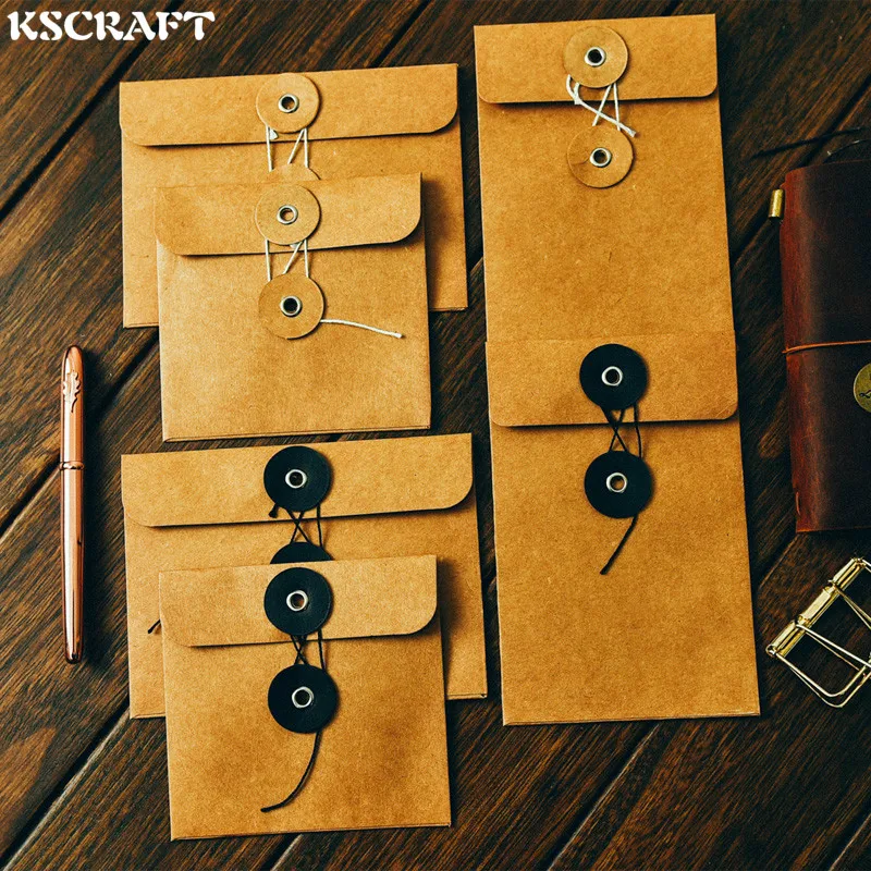 

KSCRAFT Homemade Kraft Paper Bags/Storage Bags for Scrapbooking Happy Planner/Card Making/Journaling Project DIY Craft