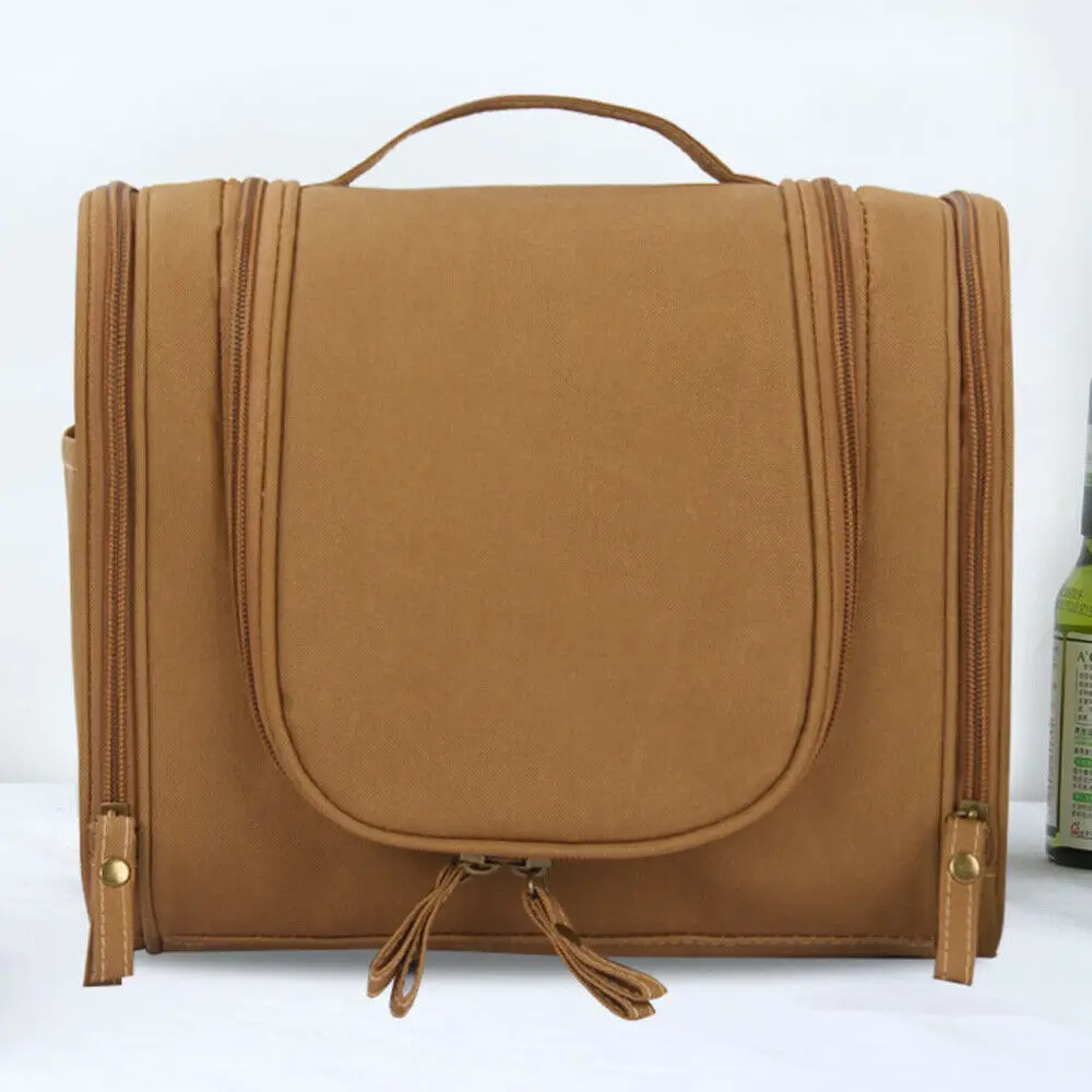 

Fashion Travel Cosmetic Pouch Storage Makeup Bag High Quality Fabric Hanging Toiletry Wash Organizer Large Bag