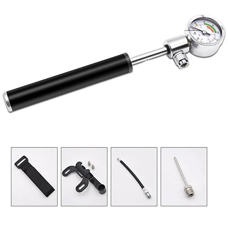 

For Xiaomi Mijia M365 PRO Scooter Tire High Pressure Mini Pump With Gauge Hose Tire Tube Hand Air Inflator 210 PSI Portable Pump